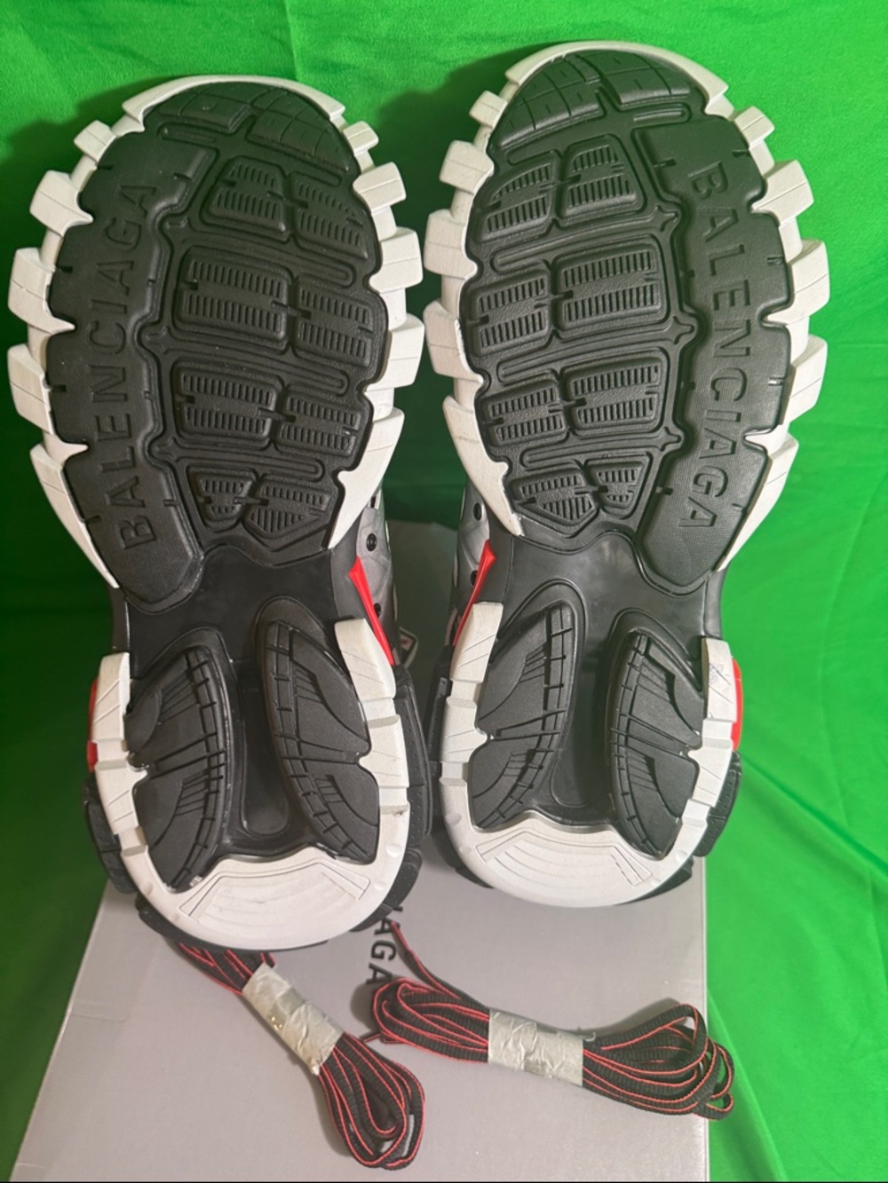 New! Balenciaga Track Sneaker in a "Black Red Silver" - Picture 7 of 9